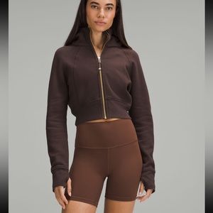Lululemon scuba full-zip cropped hoodie